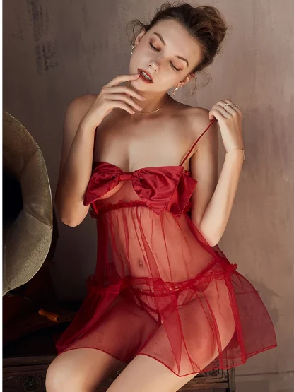 Valentine's Bow Babydoll Dress - Image 6
