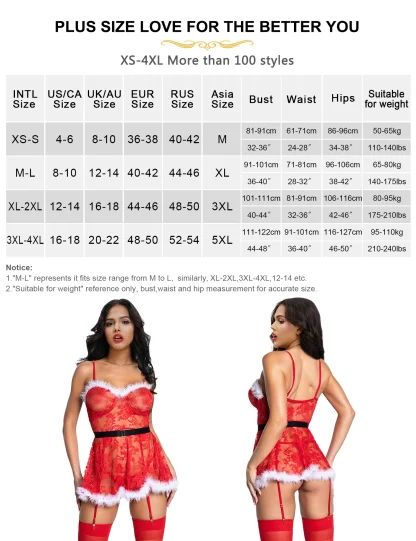 Lacey Christmas Babydoll Dress - Image 6