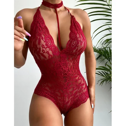 Crotchless Bow Babydoll Dress - Image 5