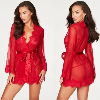 Sexy Transparent Babydoll Dress - Image 6