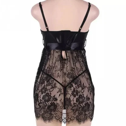 Plus Size See-through Babydoll Dress - Image 5