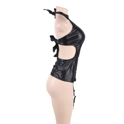Sexy Lace-up Catsuit Babydoll Dress - Image 5