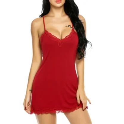 Sexy Lace Babydoll Night Dress - Image 2