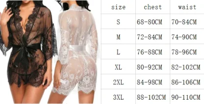 Sheer Lace V-neck Babydoll Dress - Image 7