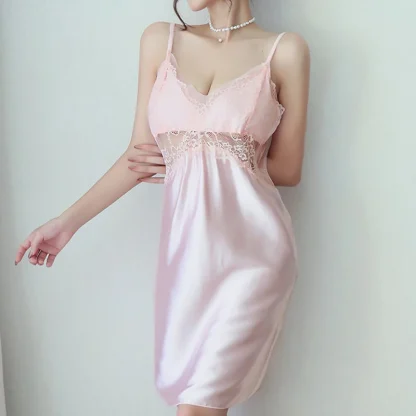 V-neck Lace Babydoll Dresses - Image 5