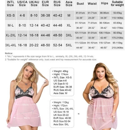 See-through Babydoll Nightdress - Image 7