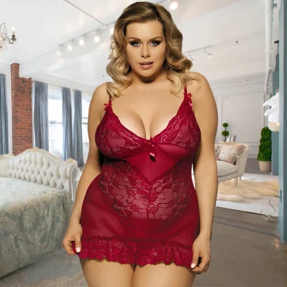 Plus Size V-neck Babydoll Dresses