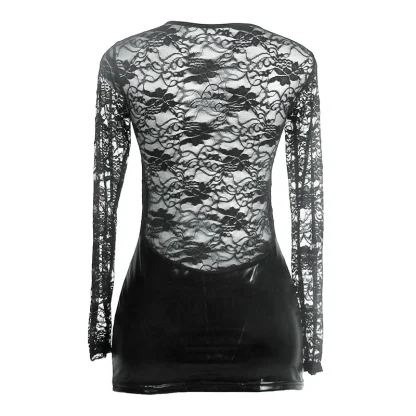 Round Neck Lace Babydoll Dress - Image 5