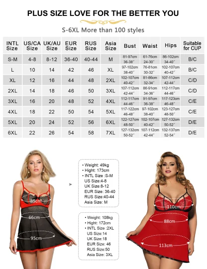 Underwire Transparent Babydoll Dress - Image 7