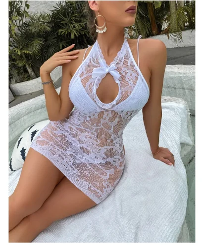 Sexy Fishnet Beads Babydoll Dresses - Image 7