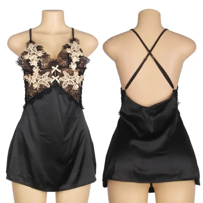 Plus Size Cross-back Babydoll Dresses - Image 6