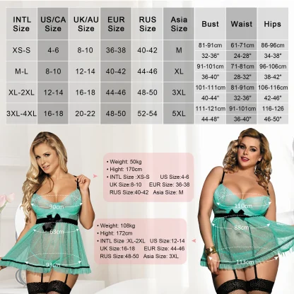 Sexy Mint Green Babydoll Dresses - Image 7