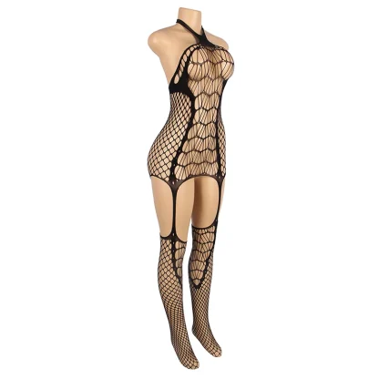 Fishnet Body Stocking Babydoll Dress - Image 6