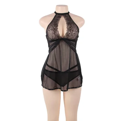 See-through Halter Babydoll Dresses - Image 5