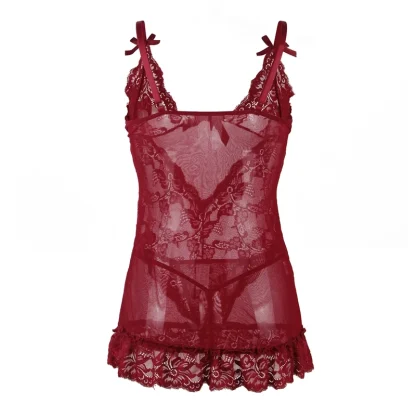 Plus Size V-neck Babydoll Dresses - Image 6