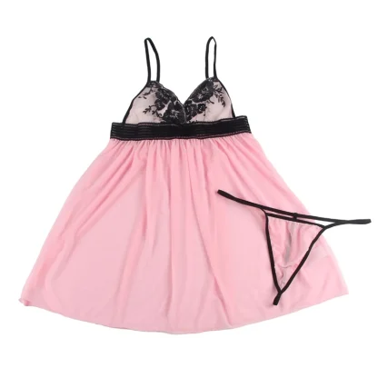 See-through Babydoll Nightdress - Image 5