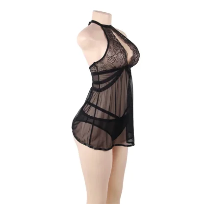 See-through Halter Babydoll Dresses - Image 6