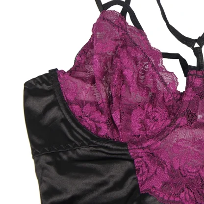 Lace Bustier Garter Babydoll Dresses - Image 6