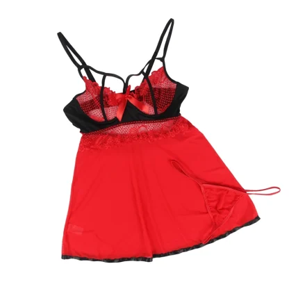 Underwire Transparent Babydoll Dress - Image 5