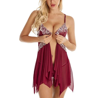 Front Closure Babydoll Dress
