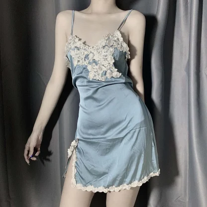 Floral Sleepwear Babydoll Dress - Image 4