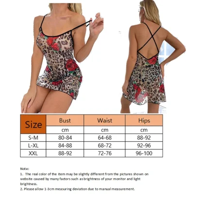 Leopard Print Babydoll Dress - Image 7